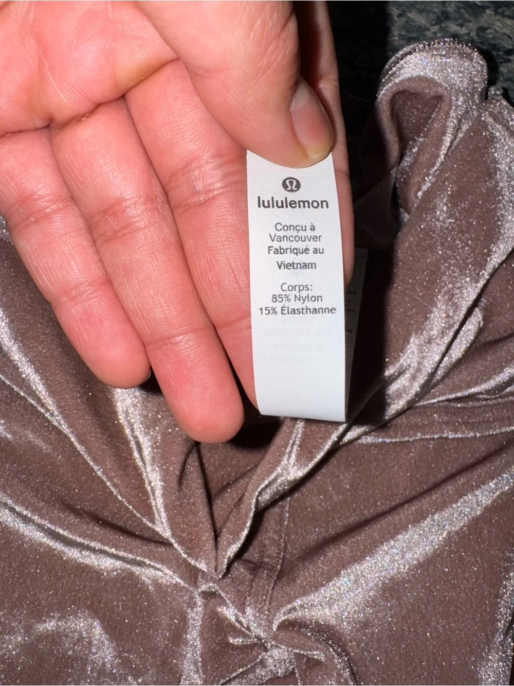 Lululemon Velvet High-Waist Leggings - Dusty Rose - Picture 3 of 7